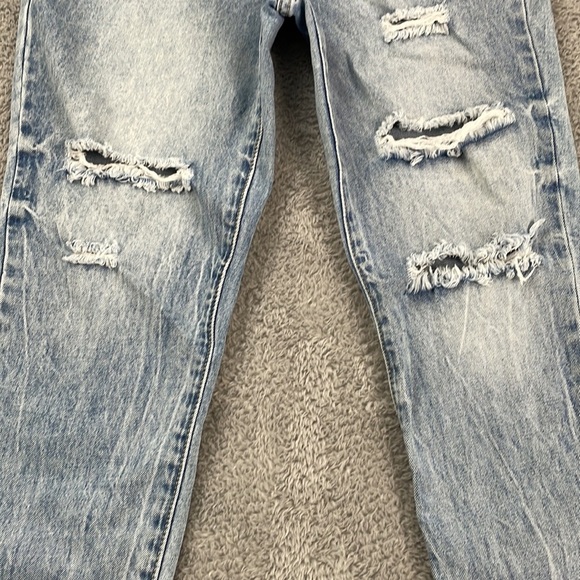 YMI Jeans Women's 5/27 High Rise Ankle Dream Fit Distressed Holes Frayed Cotton - Picture 3 of 15